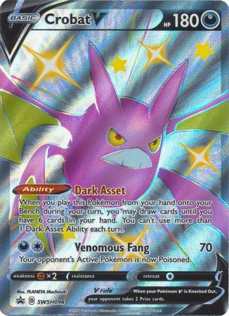 Crobat V - SWSH098 - Shiny Promo available at 401 Games Canada