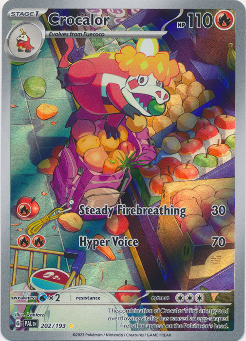 Crocalor Rarity 401 Games Canada - Crocalor - 202/193 - Illustration Rare