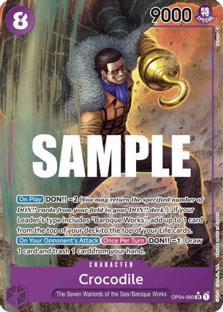 Crocodile (Alternate Art) - OP04-060 - Super Rare available at 401 Games Canada