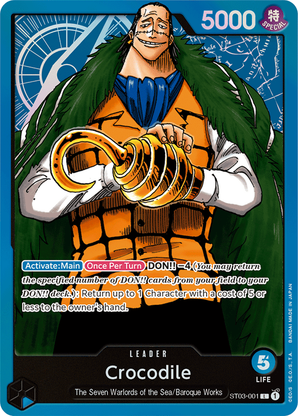 Crocodile (Revision Pack 2023) - ST03-001 - Leader available at 401 Games Canada