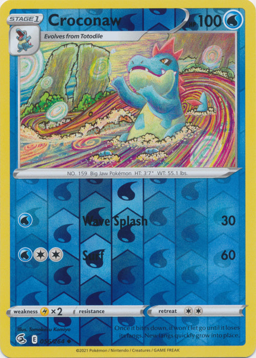 Croconaw - 056/264 - Uncommon - Reverse Holo available at 401 Games Canada