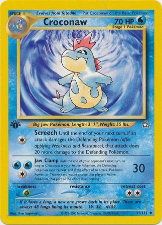 Croconaw - 31/111 - Uncommon - 1st Edition available at 401 Games Canada