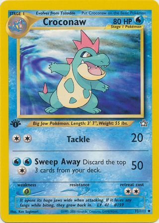 Croconaw - 32/111 - Uncommon - 1st Edition available at 401 Games Canada