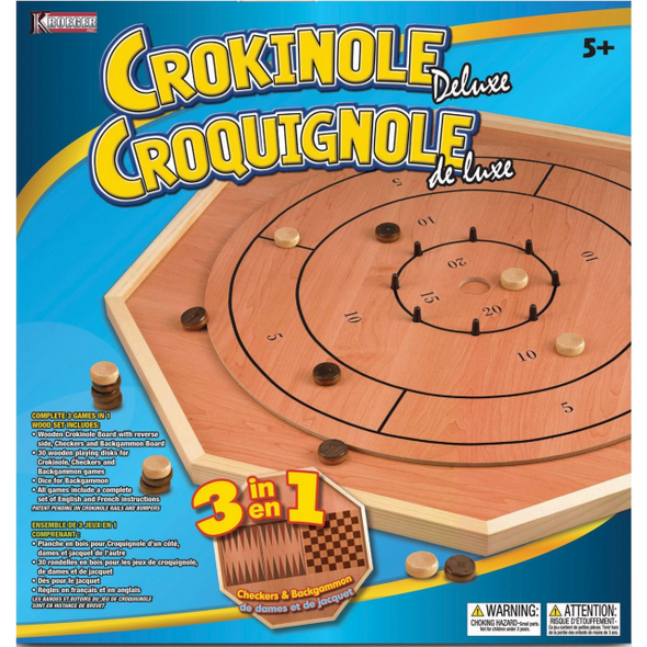Crokinole Deluxe 3 in 1 Game available at 401 Games Canada