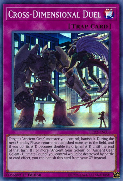 Cross-Dimensional Duel - LED2-EN033 - Super Rare - 1st Edition available at 401 Games Canada