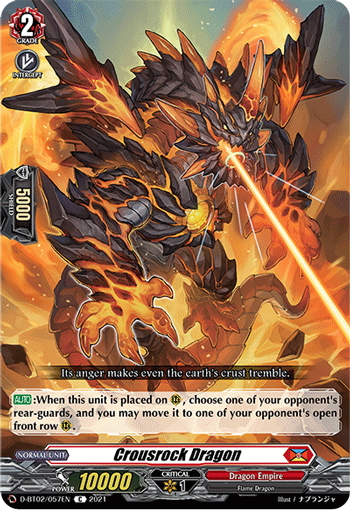 Crousrock Dragon - D-BT02/057 - Common available at 401 Games Canada