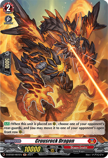 Crousrock Dragon - D-BT02/H07 - Holo Rare available at 401 Games Canada