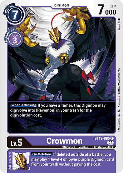 Crowmon - BT13-085 - Common available at 401 Games Canada