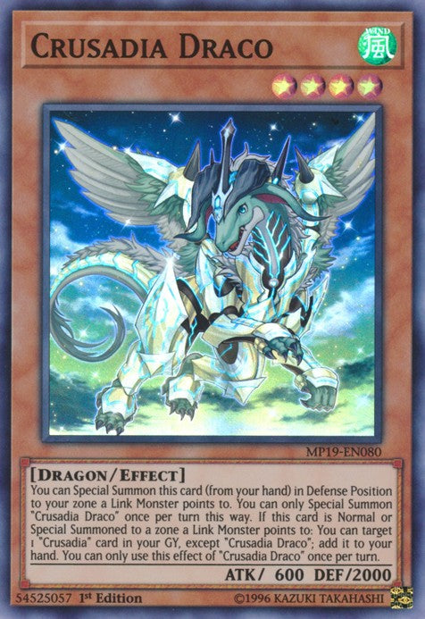 Crusadia Draco - MP19-EN080 - Super Rare - 1st Edition available at 401 Games Canada