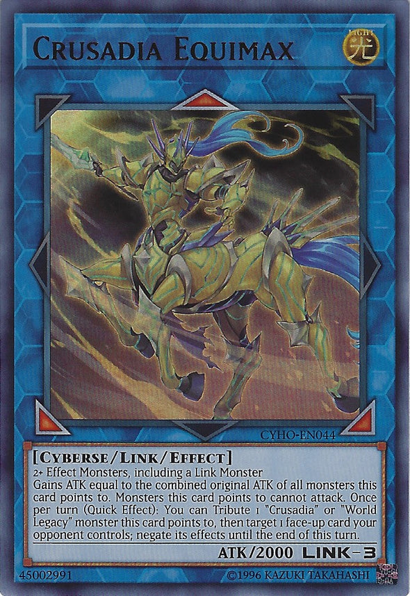 Crusadia Equimax - CYHO-EN044 - Ultra Rare - Unlimited available at 401 Games Canada