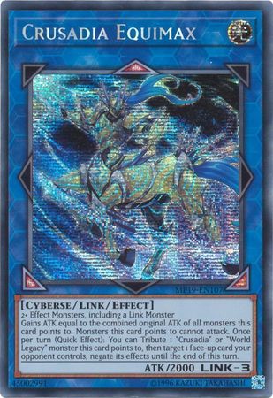 Crusadia Equimax - MP19-EN107 - Prismatic Secret Rare - Unlimited available at 401 Games Canada