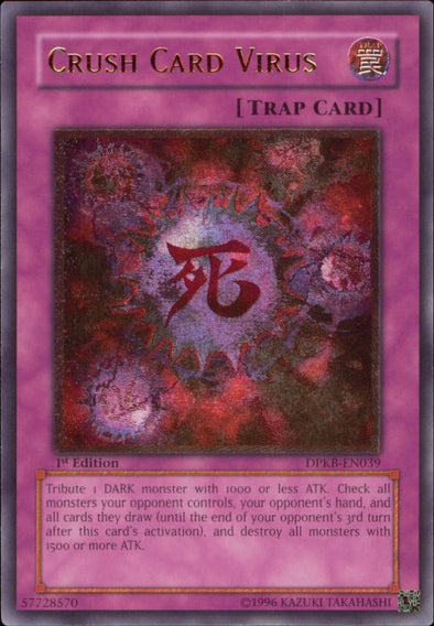 Crush Card Virus - DPKB-EN039 - Ultimate Rare - 1st Edition available at 401 Games Canada