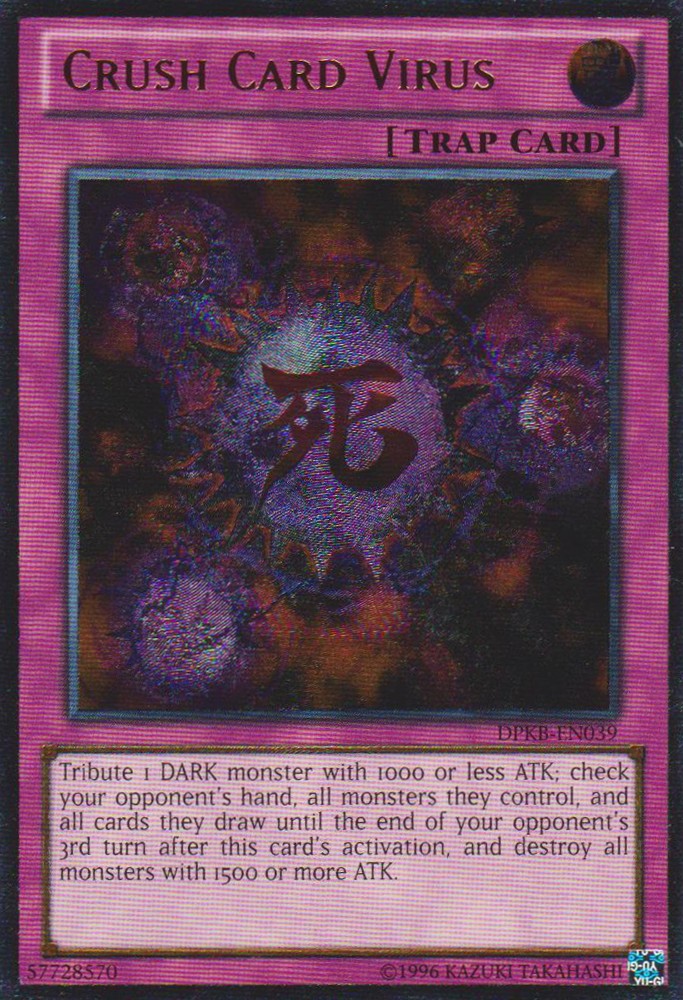 401 Games Canada - Crush Card Virus - DPKB-EN039 - Ultimate Rare - Unlimited 401 Games Canada - Crush Card Virus - DPKB-EN039 - Ultimate Rare - Unlimited