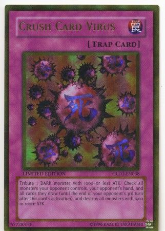 Crush Card Virus - GLD1-EN038 - Gold Rare - Limited Edition available at 401 Games Canada