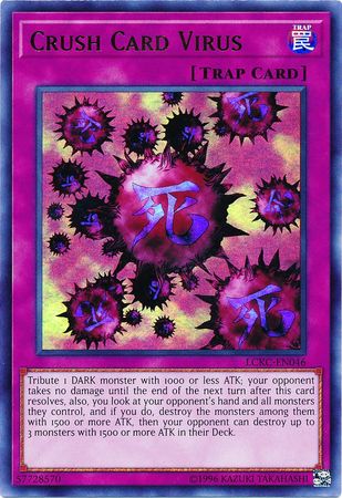 Crush Card Virus (Version 1) - LCKC-EN046 - Ultra Rare - Unlimited available at 401 Games Canada