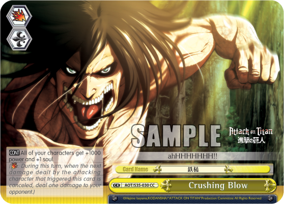 Crushing Blow - AOT/S35-E030 - Climax Common available at 401 Games Canada