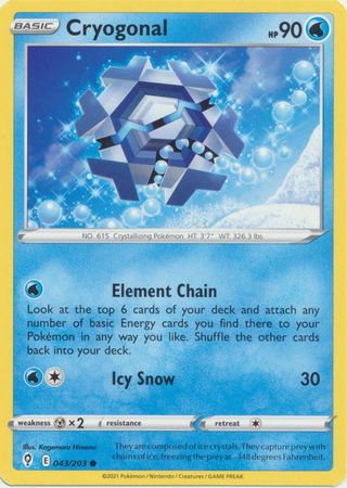 Cryogonal - 043/203 - Common available at 401 Games Canada