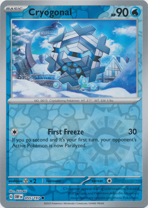 Cryogonal - 055/197 - Common - Reverse Holo available at 401 Games Canada