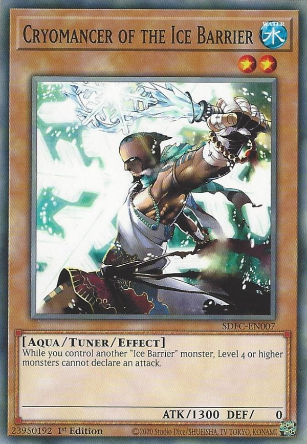 Cryomancer of the Ice Barrier - SDFC-EN007 - Common - 1st Edition available at 401 Games Canada