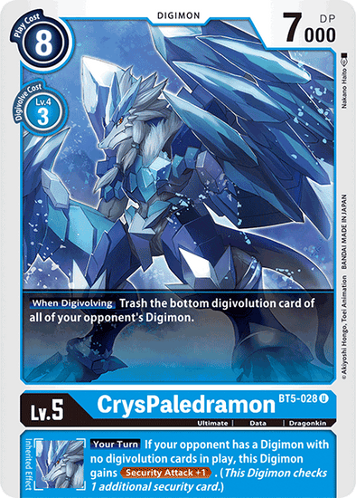 CrysPaledramon - BT5-028 - Uncommon available at 401 Games Canada