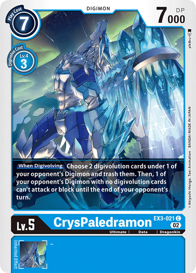 CrysPaledramon - EX3-021 - Common available at 401 Games Canada