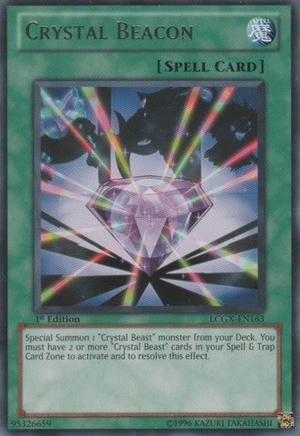 Crystal Beacon - LCGX-EN163 - Rare - 1st Edition available at 401 Games Canada