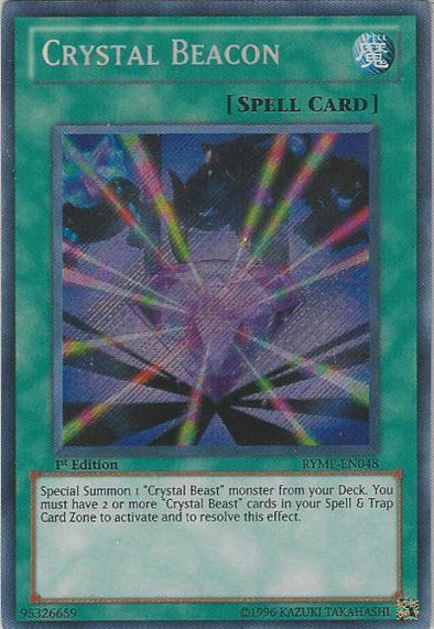 Crystal Beacon - RYMP-EN048 - Secret Rare - 1st Edition available at 401 Games Canada