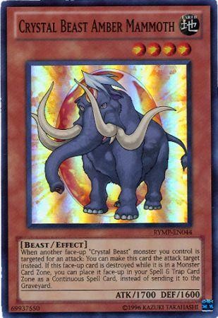 Crystal Beast Amber Mammoth - RYMP-EN044 - Super Rare - Unlimited available at 401 Games Canada