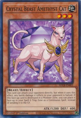Crystal Beast Amethyst Cat - SDCB-EN002 - Common - 1st Edition available at 401 Games Canada