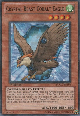 Crystal Beast Cobalt Eagle - LCGX-EN160 - Common - 1st Edition available at 401 Games Canada