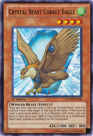 Crystal Beast Cobalt Eagle - RYMP-EN045 - Super Rare - 1st Edition available at 401 Games Canada