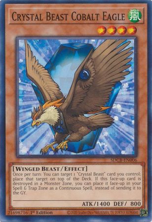 Crystal Beast Cobalt Eagle - SDCB-EN006 - Common - 1st Edition available at 401 Games Canada