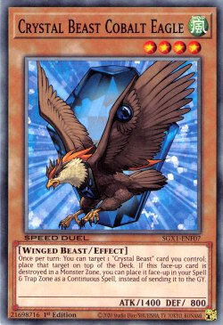 Crystal Beast Cobalt Eagle - SGX1-ENF07 - Common - 1st Edition available at 401 Games Canada