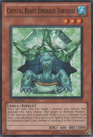 Crystal Beast Emerald Tortoise - LCGX-EN157 - Common - 1st Edition available at 401 Games Canada