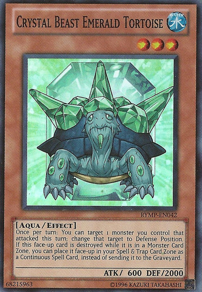 Crystal Beast Emerald Tortoise - RYMP-EN042 - Super Rare - Unlimited available at 401 Games Canada