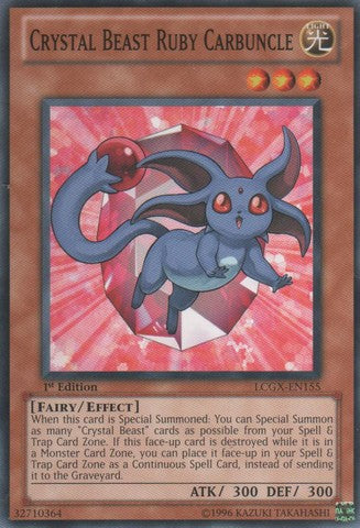 Crystal Beast Ruby Carbuncle - LCGX-EN155 - Common - 1st Edition available at 401 Games Canada