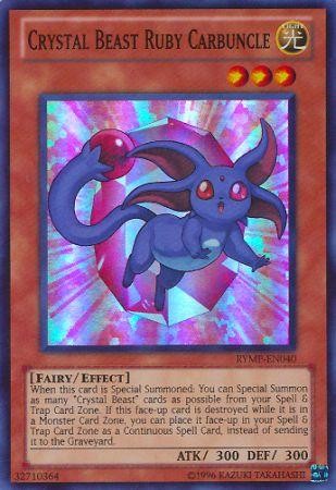 Crystal Beast Ruby Carbuncle - RYMP-EN040 - Super Rare - Unlimited available at 401 Games Canada