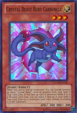 Crystal Beast Ruby Carbuncle - RYMP-EN040 - Super Rare - Unlimited available at 401 Games Canada