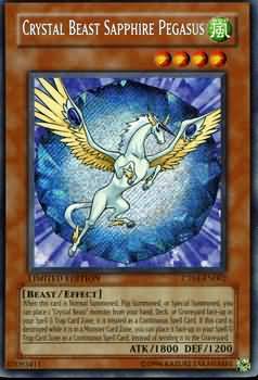 Crystal Beast Sapphire Pegasus - CT04-EN002 - Secret Rare - Limited Edition available at 401 Games Canada