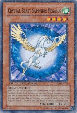 Crystal Beast Sapphire Pegasus - DTP1-EN028 - Normal Parallel Rare available at 401 Games Canada