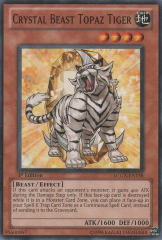 Crystal Beast Topaz Tiger - LCGX-EN158 - Common - 1st Edition available at 401 Games Canada