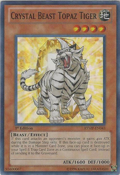 Crystal Beast Topaz Tiger - RYMP-EN043 - Super Rare - 1st Edition available at 401 Games Canada