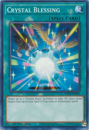 Crystal Blessing - SDCB-EN021 - Common - 1st Edition available at 401 Games Canada