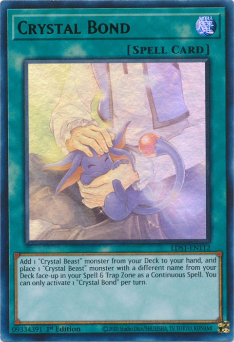 Crystal Bond (Green) - LDS1-EN112 - Ultra Rare - 1st Edition available at 401 Games Canada