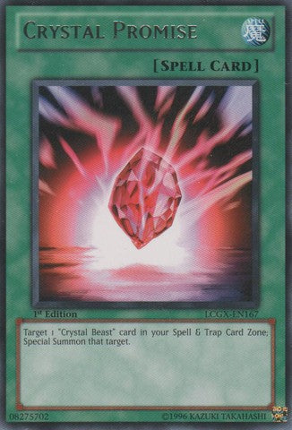 Crystal Promise - LCGX-EN167 - Rare - 1st Edition available at 401 Games Canada