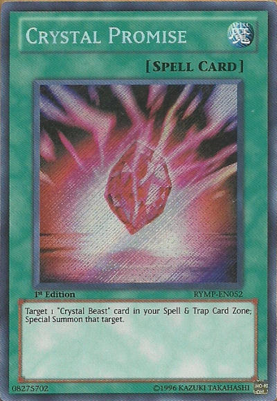 Crystal Promise - RYMP-EN052 - Secret Rare - 1st Edition available at 401 Games Canada