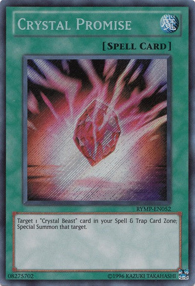 Crystal Promise - RYMP-EN052 - Secret Rare - Unlimited available at 401 Games Canada