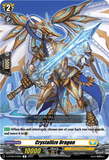 Crystallize Dragon - D-BT09/049 - Rare available at 401 Games Canada