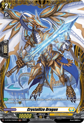 Crystallize Dragon - D-BT09/FR29 - Frame Rare available at 401 Games Canada