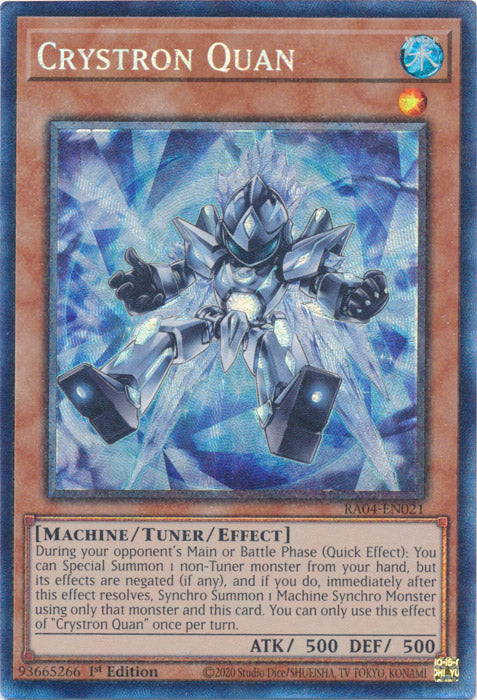 Crystron Quan (PCR) - RA04-EN021 - Prismatic Collector's Rare - 1st Edition